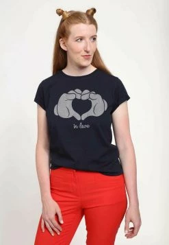 Henry Tiger Damen DISNEY CLASSICS MICKEY HEART - T-Shirt Print - Navy Blue -Günstiges Henry Tiger Geschäft 4046443e66e243ddbe67007840939bd8