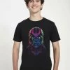 Henry Tiger MARVEL DEVIOUS FACE UNISEX - T-Shirt Print - Black