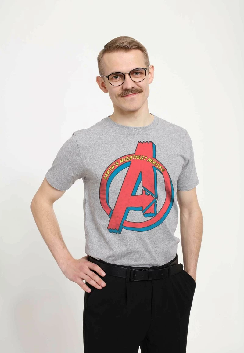 Henry Tiger MARVEL AVENGERS MIGHTIEST - T-Shirt Print - Melange Grey | Unisex 3 Henry Tiger MARVEL AVENGERS MIGHTIEST - T-Shirt Print - Melange Grey | Unisex – Bild 3