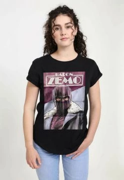 Henry Tiger Damen MARVEL ZEMO POSTER - T-Shirt Print - Black