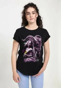 Henry Tiger DISNEY BEAUTY & THE BEAST: LIVE ACTION - COLD GAZES - T-Shirt Print - Black | Damen
