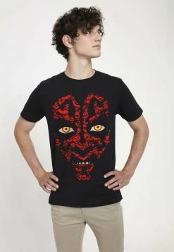 Henry Tiger Unisex STAR WARS MAUL HALLOWEEN ICONS - T-Shirt Print - Black
