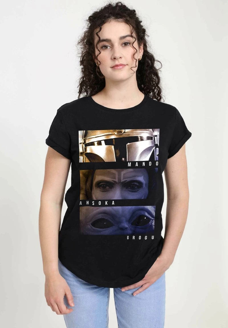 Henry Tiger Damen STAR WARS CHARACTER EYES - T-Shirt Print - Black 1 Henry Tiger Damen STAR WARS CHARACTER EYES - T-Shirt Print - Black