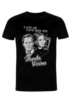 Henry Tiger MARVEL UNISEX MONOCHROME WANDA - T-Shirt Print - Black -Günstiges Henry Tiger Geschäft 4305aac7f7e24510bf6a14cd9eff47a4