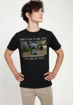 Henry Tiger Unisex STAR WARS: THE MANDALORIAN - NEED SOUP - T-Shirt Print - Black