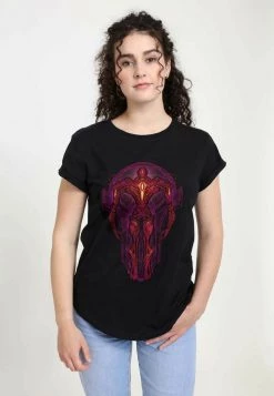 Henry Tiger MARVEL STAINED GLASS - T-Shirt Print - Black | Damen