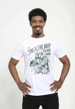 Henry Tiger STAR WARS UNISEX WAY TO MY HEART - T-Shirt Print - White