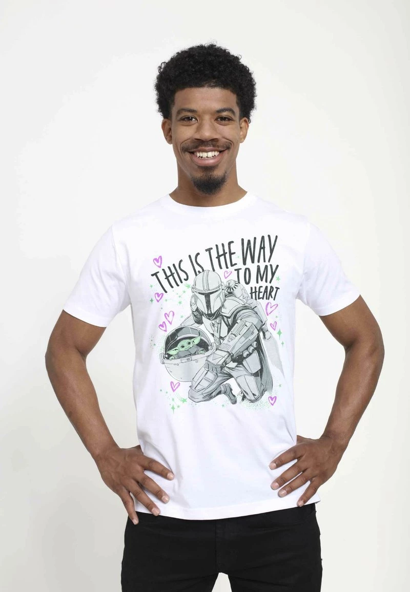 Henry Tiger STAR WARS UNISEX WAY TO MY HEART - T-Shirt Print - White 1 Henry Tiger STAR WARS UNISEX WAY TO MY HEART - T-Shirt Print - White