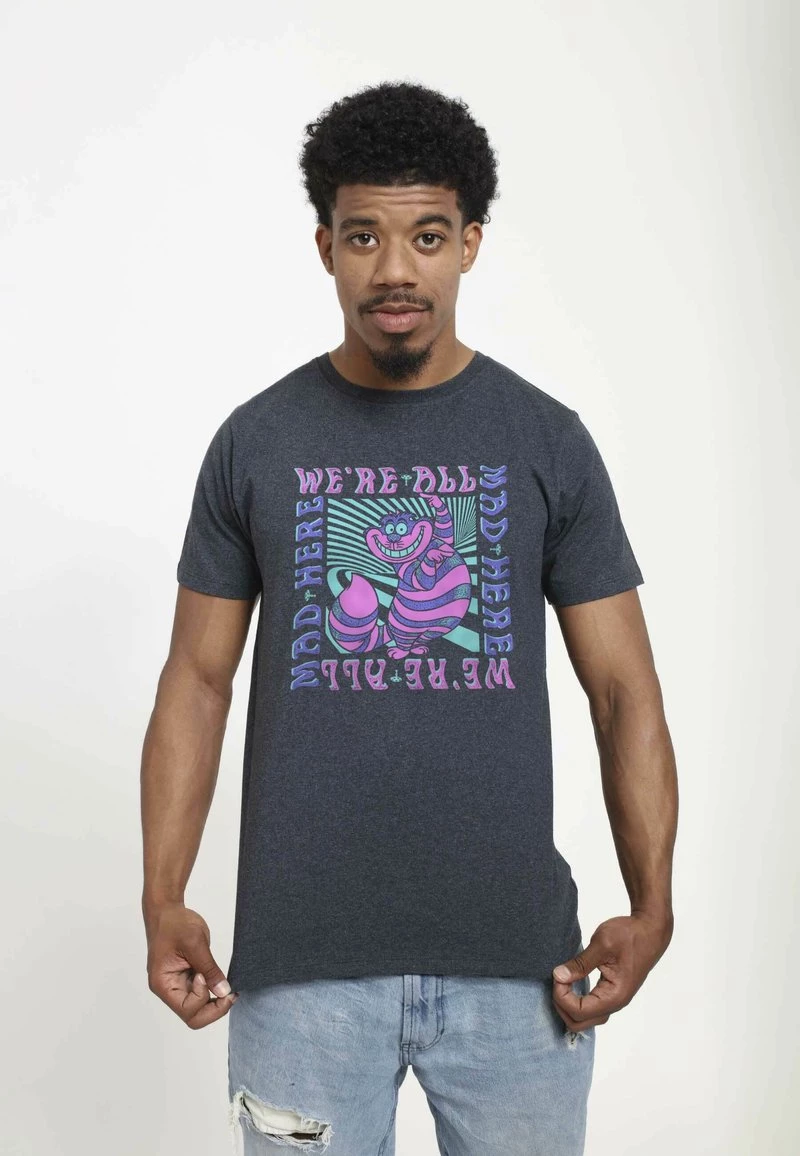 Henry Tiger Unisex DISNEY CLASSICSMAD HERE TRIP - T-Shirt Print - Melange Black 1 Henry Tiger Unisex DISNEY CLASSICSMAD HERE TRIP - T-Shirt Print - Melange Black