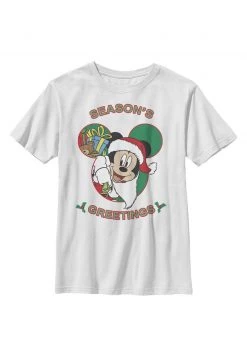 Henry Tiger Unisex DISNEY CLASSICS KIDS MICKEYS GREETING - T-Shirt Print - White