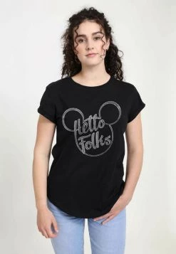 Henry Tiger DISNEY CLASSICS MICKEY CLASSIC - HELLO FOLKS - T-Shirt Print - Black | Damen