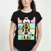 Henry Tiger Damen DISNEY CLASSICS MICKEY CLASSIC - CREW CROP - T-Shirt Print - Black