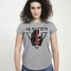 Henry Tiger Damen STAR WARS HUNTER - T-Shirt Print - Melange Grey