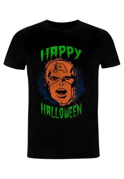 Henry Tiger MARVEL UNISEX CAPNFACE HALLOWEEN - T-Shirt Print - Black -Günstiges Henry Tiger Geschäft 47119288e80b46feab183af5f11a375a