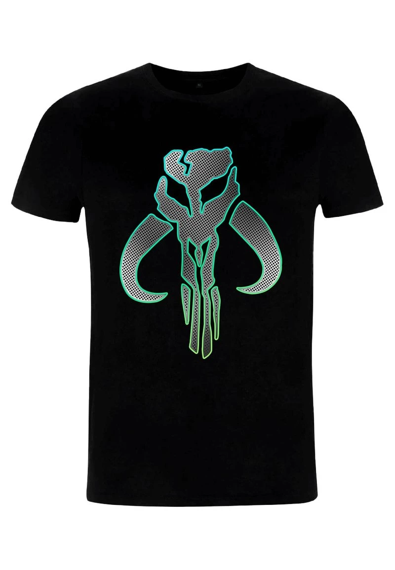 Henry Tiger Unisex STAR WARS: THE MANDALORIAN - MANDO SILVER - T-Shirt Print - Black 4 Henry Tiger Unisex STAR WARS: THE MANDALORIAN - MANDO SILVER - T-Shirt Print - Black – Bild 4