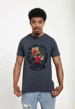 Henry Tiger DISNEY UNISEX GASTON LIFT - T-Shirt Print - Melange Black