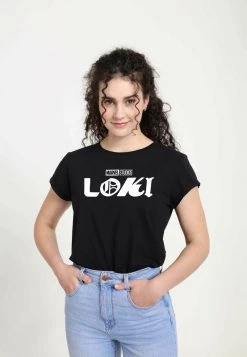 Henry Tiger Damen MARVEL LOKI LOGO - T-Shirt Print - Black -Günstiges Henry Tiger Geschäft 4739c6874a9a40b889ade6a5fd2ee8ca