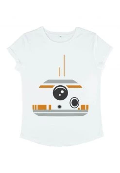 Henry Tiger Damen DISNEY STAR WARS BB-8 MINIMAL FACE - T-Shirt Print - White -Günstiges Henry Tiger Geschäft 474e346c58a04b9eb7edf34a4dd832bd