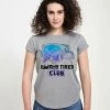Henry Tiger Damen DISNEY CLASSICS WINNIE THE POOH - EEYORE TIRED CLUB - T-Shirt Print - Melange Grey