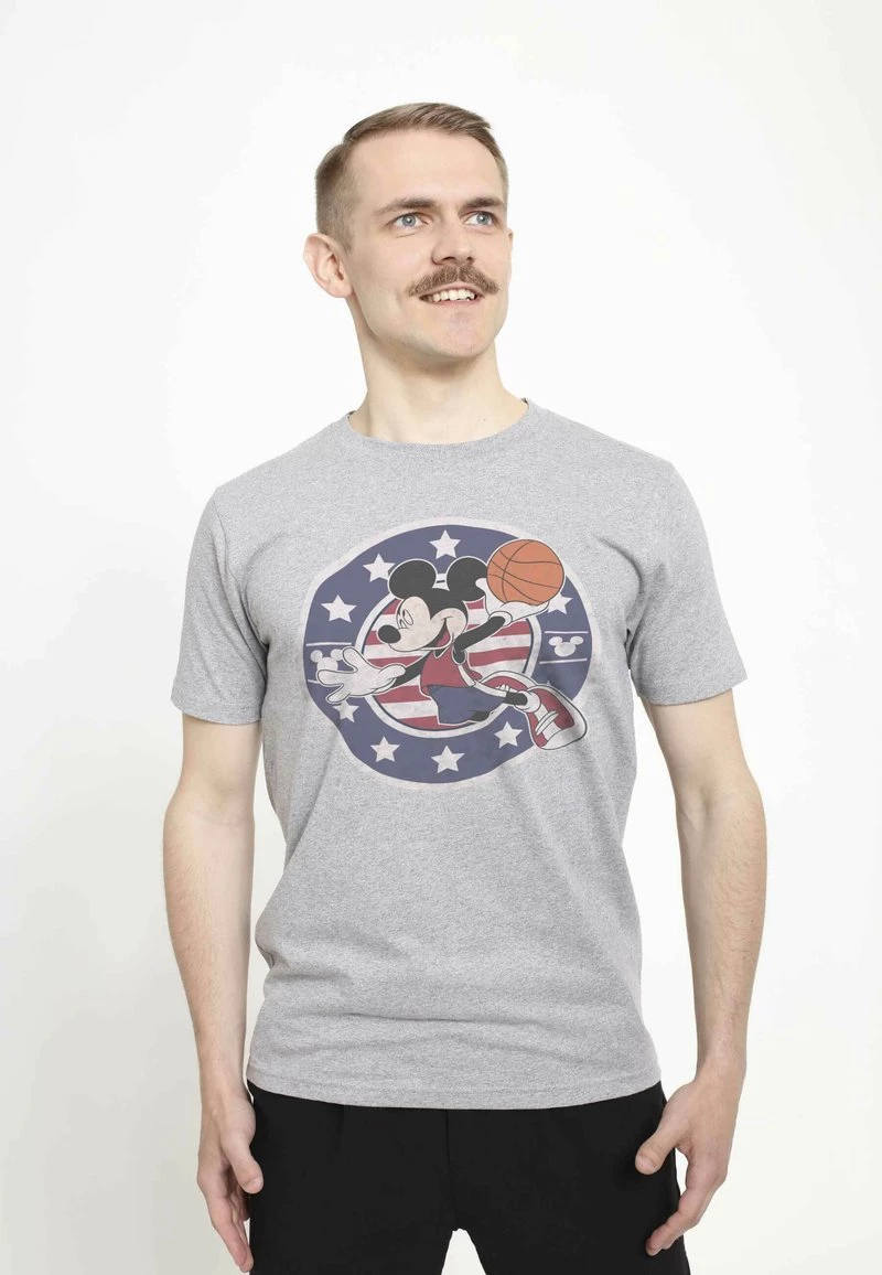 Henry Tiger Unisex DISNEY CLASSICS B BALL AMERICANA - T-Shirt Print - Melange Grey 1 Henry Tiger Unisex DISNEY CLASSICS B BALL AMERICANA - T-Shirt Print - Melange Grey