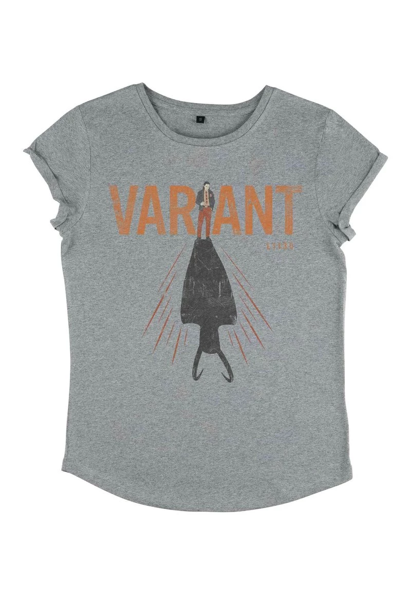 Henry Tiger MARVEL CAST SHADOW VARIANT - T-Shirt Print - Melange Grey | Damen 4 Henry Tiger MARVEL CAST SHADOW VARIANT - T-Shirt Print - Melange Grey | Damen – Bild 4