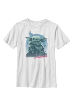 Henry Tiger Unisex STAR WARS MANDOMON EPI6 PATIENT - T-Shirt Print - White