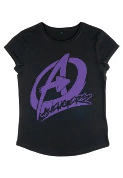 Henry Tiger Damen MARVEL AVENGERS CLASSIC - AVENGER GRAFFITI - T-Shirt Print - Black -Günstiges Henry Tiger Geschäft 48add7ac41cb406c806ddbd3921aac0d