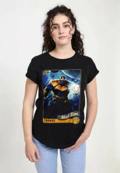 Henry Tiger Damen MARVEL TITAN CARD - T-Shirt Print - Black