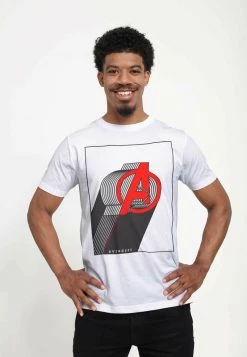 Henry Tiger Unisex MARVEL AVENGERS CLASSIC - LAYERED AVENGERS - T-Shirt Print - White