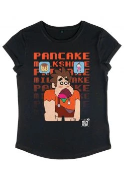 Henry Tiger Damen DISNEY WRECK-IT RALPH - PANCAKE MILKSHAKE - T-Shirt Print - Black -Günstiges Henry Tiger Geschäft 4a01f1e2c09f4dc9a10d75b718a2282f