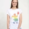 Henry Tiger Damen DISNEY CLASSICS LOVE IS LOVE PRIDE MICKEY - T-Shirt Print - White