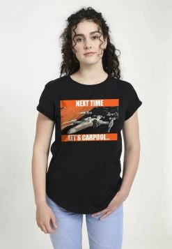 Henry Tiger STAR WARS NEXT TIME LET'S CARPOOL - T-Shirt Print - Black | Damen