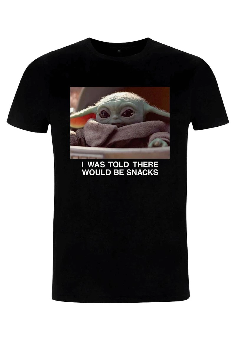 Henry Tiger Unisex STAR WARS: THE MANDALORIAN - TOLD ABOUT SNACKS - T-Shirt Print - Black 4 Henry Tiger Unisex STAR WARS: THE MANDALORIAN - TOLD ABOUT SNACKS - T-Shirt Print - Black – Bild 4