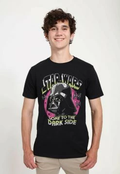 Henry Tiger Unisex STAR WARS: CLASSIC - DARK SIDE DUDE - T-Shirt Print - Black