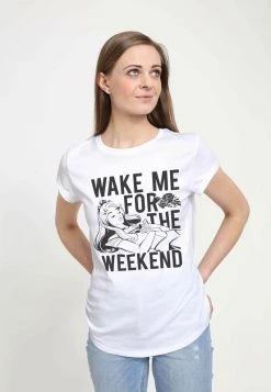Henry Tiger Damen DISNEY SLEEPING BEAUTY - WAKE ME - T-Shirt Print - White -Günstiges Henry Tiger Geschäft 4ca0fbb89c83494380002f4e506681ba