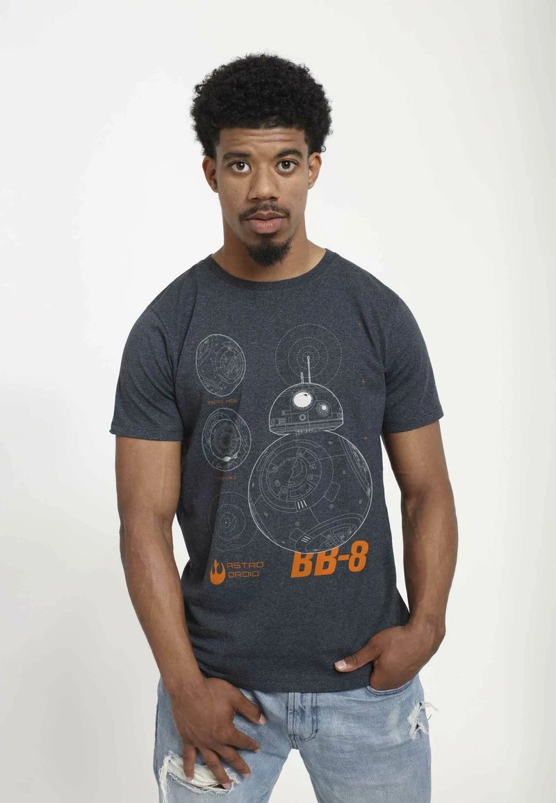 Henry Tiger STAR WARS UNISEX BEEBEE - T-Shirt Print - Melange Black 3 Henry Tiger STAR WARS UNISEX BEEBEE - T-Shirt Print - Melange Black – Bild 3
