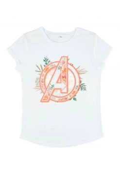 Henry Tiger Damen MARVEL AVENGERS CLASSIC - AVENGER FLORAL - T-Shirt Print - White -Günstiges Henry Tiger Geschäft 4e362d9b3db24a49a17c29fcf1ade63e
