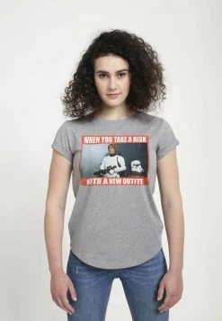 Henry Tiger Damen T-Shirt Print - Melange Grey -Günstiges Henry Tiger Geschäft 4ee06ab851fa4543a40235cf5fd001c4