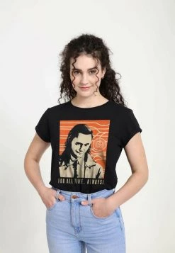 Henry Tiger MARVEL LOKI TIME ALWAYS - T-Shirt Print - Black | Damen -Günstiges Henry Tiger Geschäft 4f4f70df1478410fa46fa739fc343af8