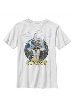 Henry Tiger Unisex MARVEL STORM PANELS - T-Shirt Print - White