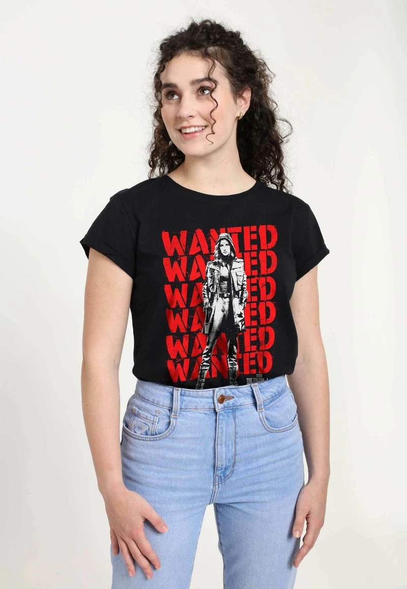 Henry Tiger Damen MARVEL WANTED REPEATING RED - T-Shirt Print - Black 4 Henry Tiger Damen MARVEL WANTED REPEATING RED - T-Shirt Print - Black – Bild 4