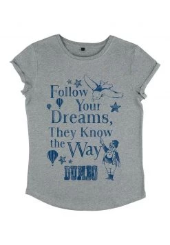 Henry Tiger Damen DISNEY CLASSICS DUMBO - FOLLOW DREAMS - T-Shirt Print - Melange Grey -Günstiges Henry Tiger Geschäft 5019615d9d424856bbbd06c283241984