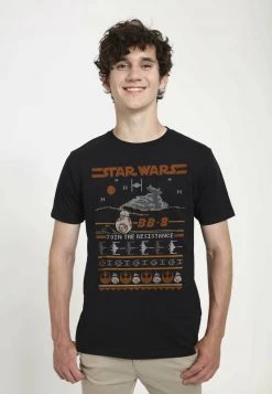 Henry Tiger Unisex STAR WARS - T-Shirt Print - Black