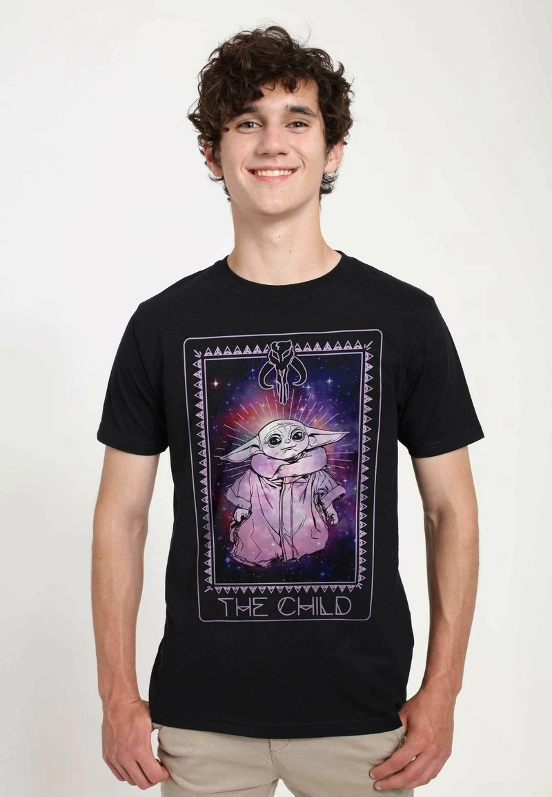 Henry Tiger Unisex STAR WARS: THE MANDALORIAN - COSMIC TAROT - T-Shirt Print - Black 1 Henry Tiger Unisex STAR WARS: THE MANDALORIAN - COSMIC TAROT - T-Shirt Print - Black