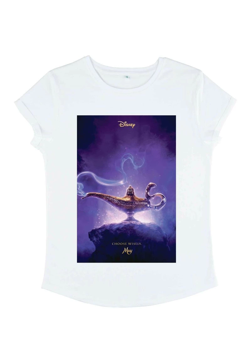 Henry Tiger Damen DISNEY ALADDIN LIVE ACTION POSTER - T-Shirt Print - White 5 Henry Tiger Damen DISNEY ALADDIN LIVE ACTION POSTER - T-Shirt Print - White – Bild 5
