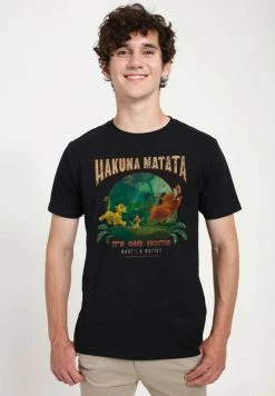 Henry Tiger Unisex DISNEY THE LION KING - TOMMY MATATA - T-Shirt Print - Black
