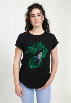 Henry Tiger Damen DISNEY SLEEPING BEAUTY - DARK MAGIC - T-Shirt Print - Black