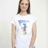 Henry Tiger Damen DISNEY SORA WITH FLAG - T-Shirt Print - White