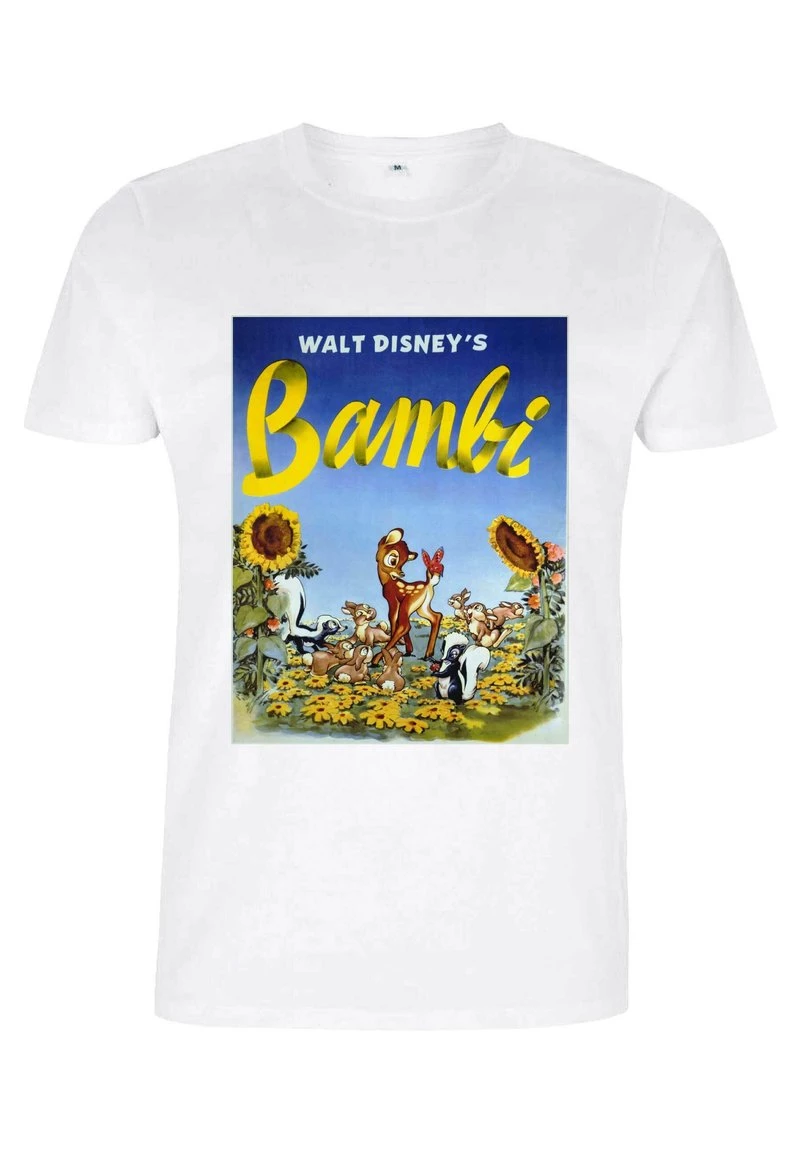 Henry Tiger Unisex DISNEY CLASSICS BAMBI SUNFLOWERS - T-Shirt Print - White 1 Henry Tiger Unisex DISNEY CLASSICS BAMBI SUNFLOWERS - T-Shirt Print - White