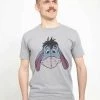 Henry Tiger DISNEY CLASSICS UNISEX EYORE BIG FACE - T-Shirt Print - Melange Grey